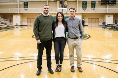L to R - Chuck Tidmore, Danielle Percival, Joseph Garwood - Piedmont's athletic communications staff